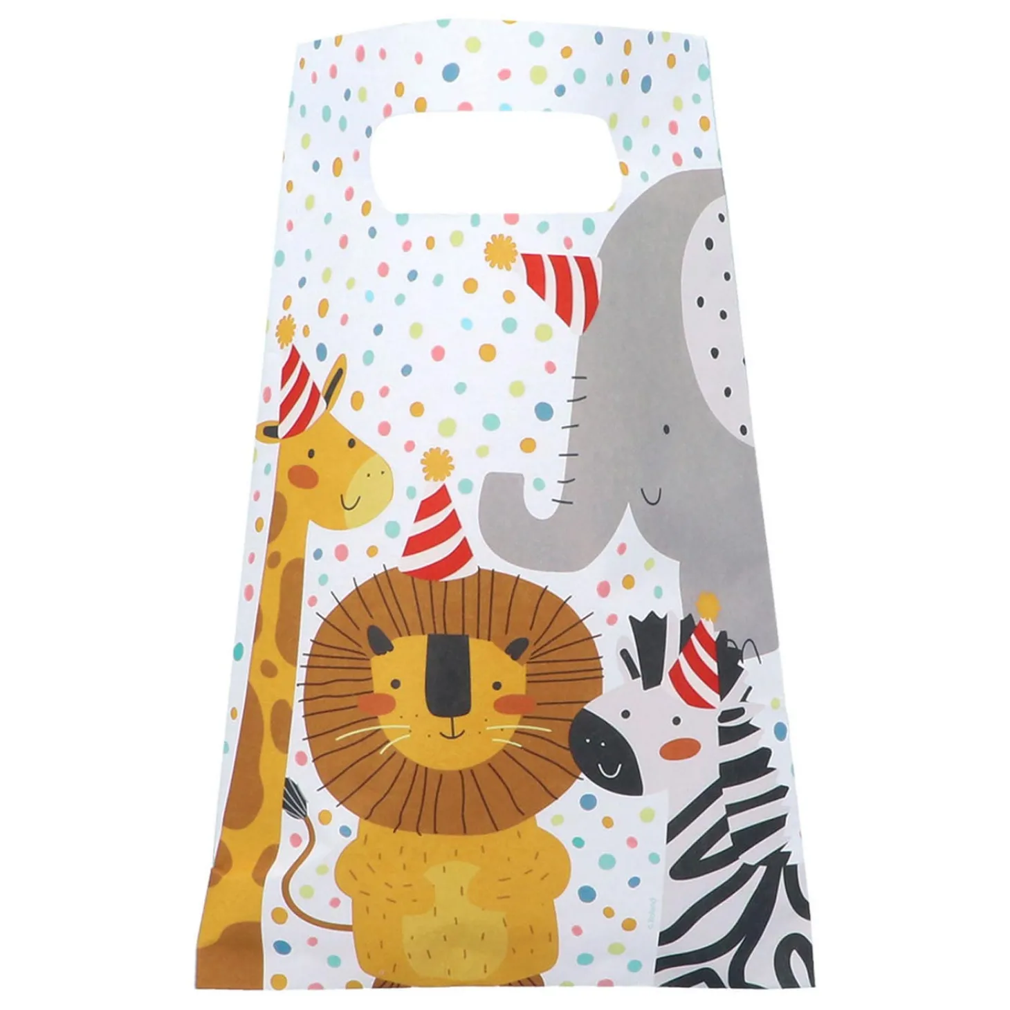 Papieren Feestzakjes Safari, 10st.