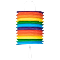 Papieren Lantaarn Regenboog, 16cm
