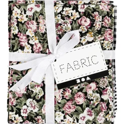 Patchwork Stof Zwart 45x55cm, 4st.