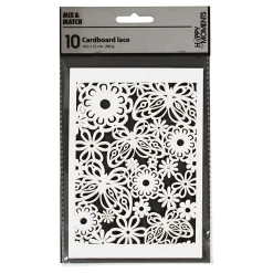 Patroonkarton Wit, 10st.