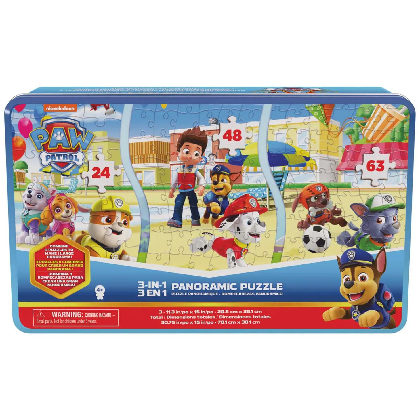 PAW Patrol - Panoramapuzzel 3-in-1