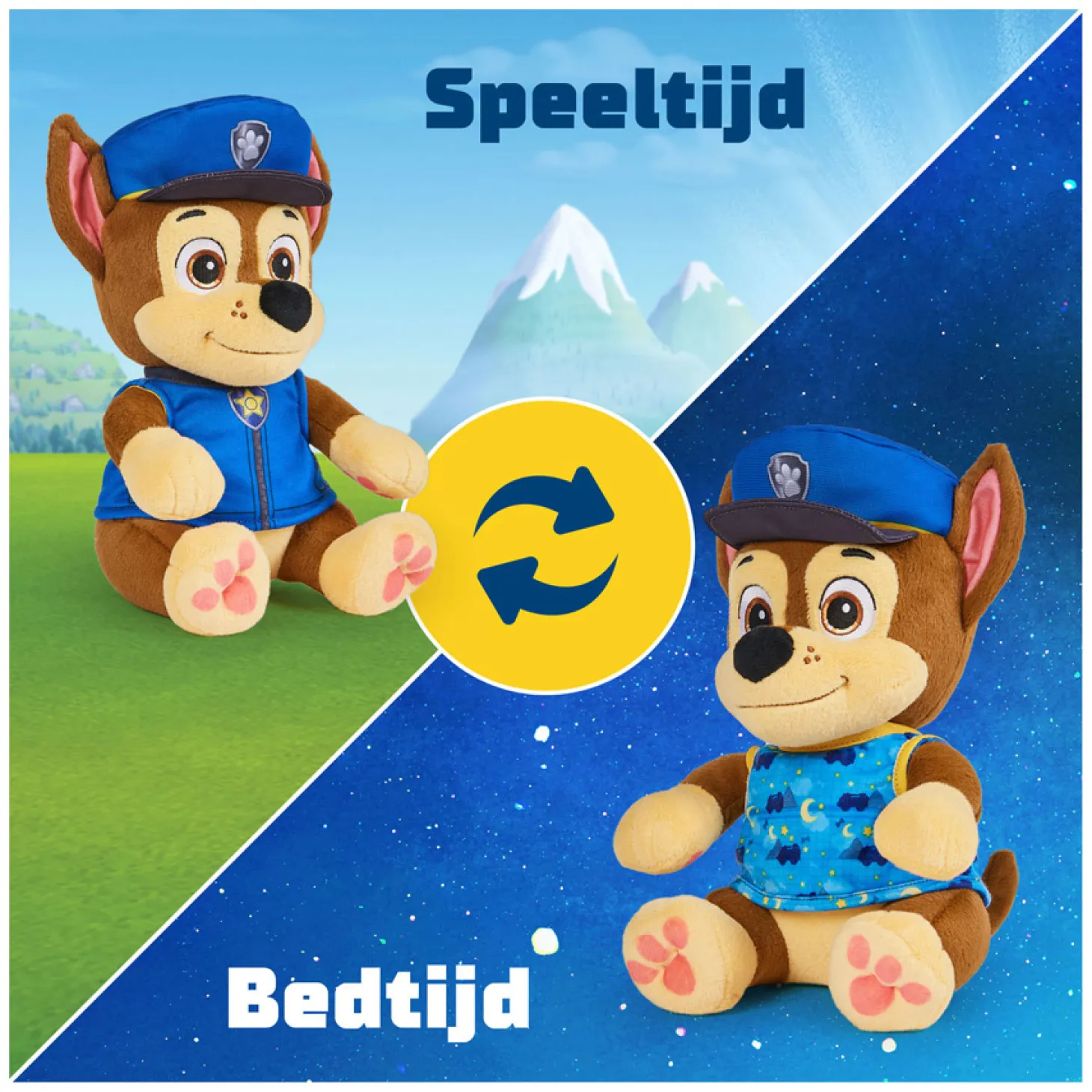 PAW Patrol Knuffel Pluche - Chase, 25cm