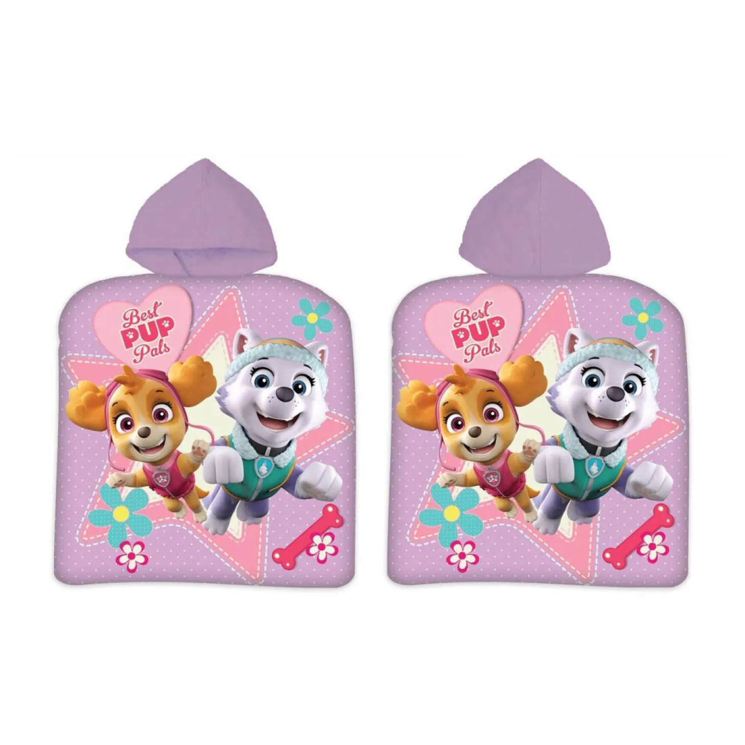 PAW Patrol Poncho Paars, 55x110cm