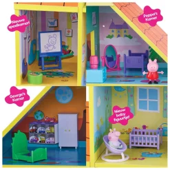 Peppa Pig Houten Poppenhuis met 9 Kamers
