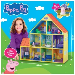 Peppa Pig Houten Poppenhuis met 9 Kamers
