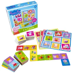 Peppa Pig 3n1 Memo Lotto Domino