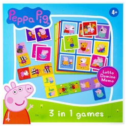 Peppa Pig 3n1 Memo Lotto Domino