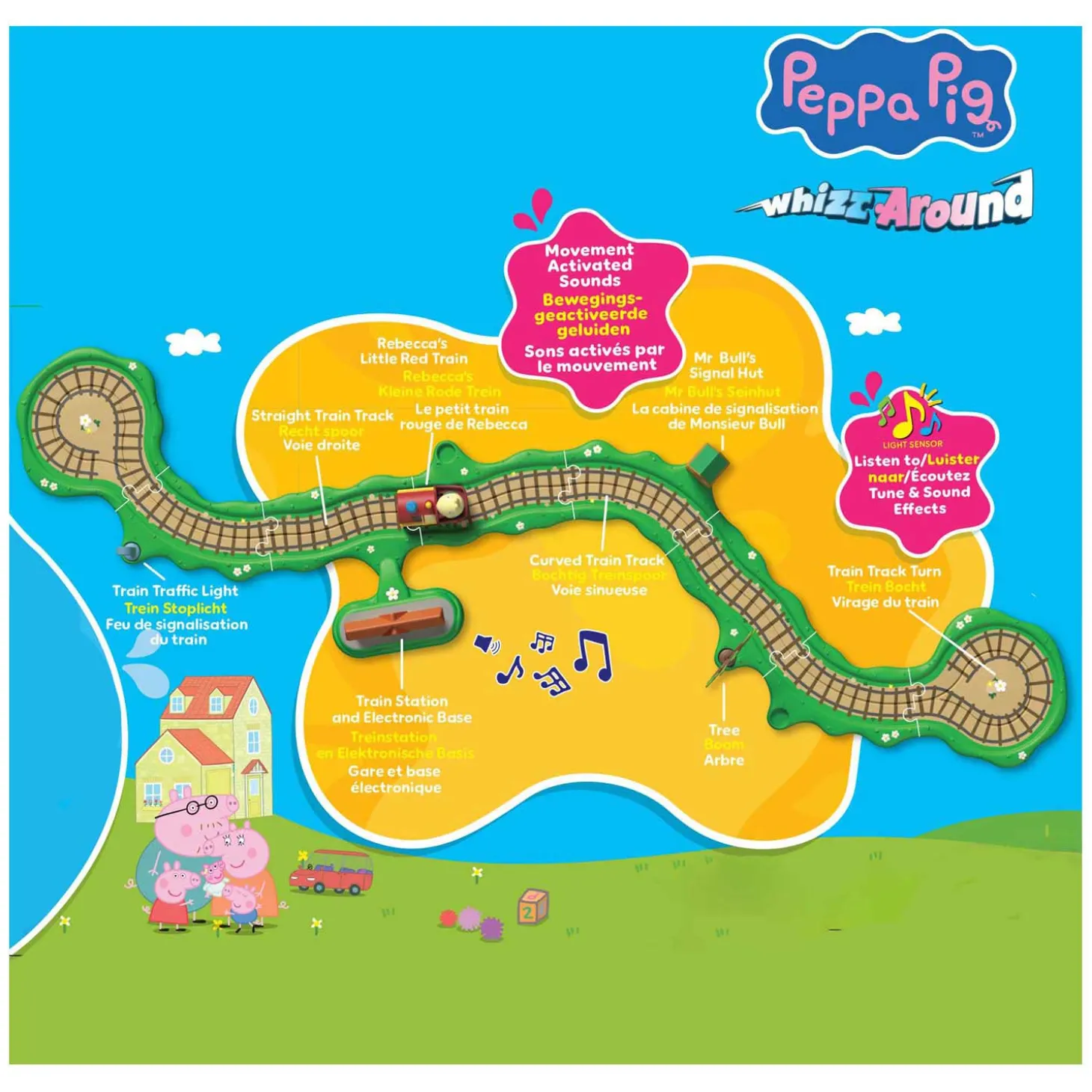 Peppa Pig Whizz Around - Clickety Clack Trein Set