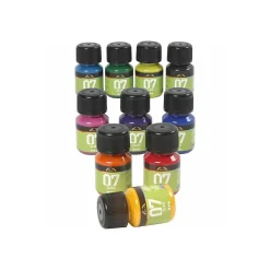 Permanente Glasverf - Set van 10 Kleuren, 30ml