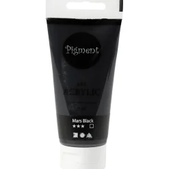 Pigment Art Acrylverf Mars Zwart, 75ml