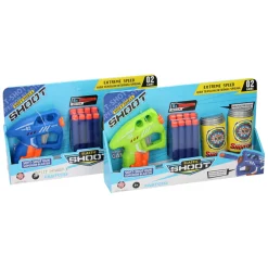 Pistool met Foam Pijltjes en Blikjes Targets