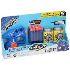 Pistool met Foam Pijltjes en Blikjes Targets