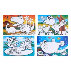 Placemat Dieren, Set van 12