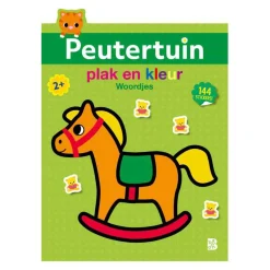 Plak en Kleur Peutertuin Woordjes 2+