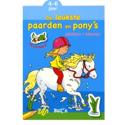 Plakken en Kleuren - De leukste Paarden en Pony's, 4-6 jaar