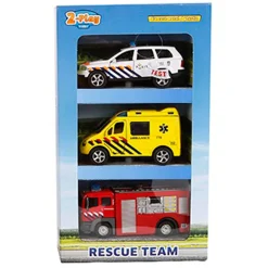 2-Play Die-cast Hulpdienst Voertuigen NL met Licht en Geluid