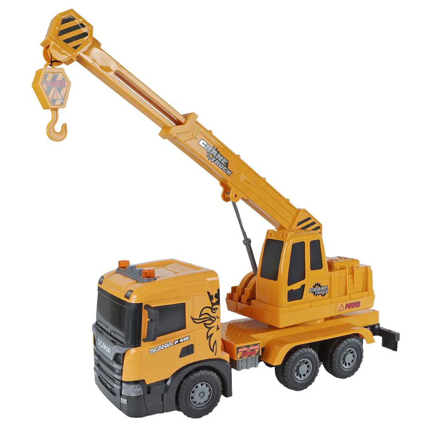 2-Play Scania Vrachtwagen Hijskraan Frictie met Licht en Geluid