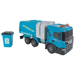 2-Play Scania Vrachtwagen Vuilniswagen Frictie met Licht en Geluid