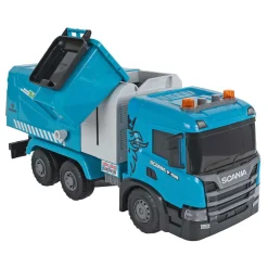 2-Play Scania Vrachtwagen Vuilniswagen Frictie met Licht en Geluid