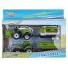 2-Play Tractor en Combine met 2 Aanhangers, 24cm