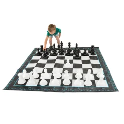 Playfun MEGA Schaak- en Damspel - Geschikt voor buiten