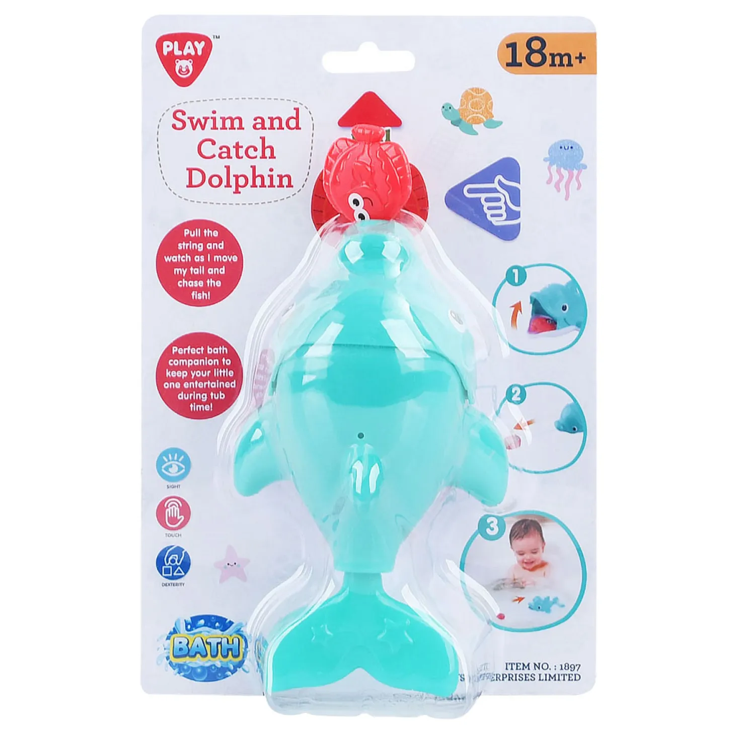 Playgo Badspeelgoed Vang en Zwem Dolfijn - 2dlg.