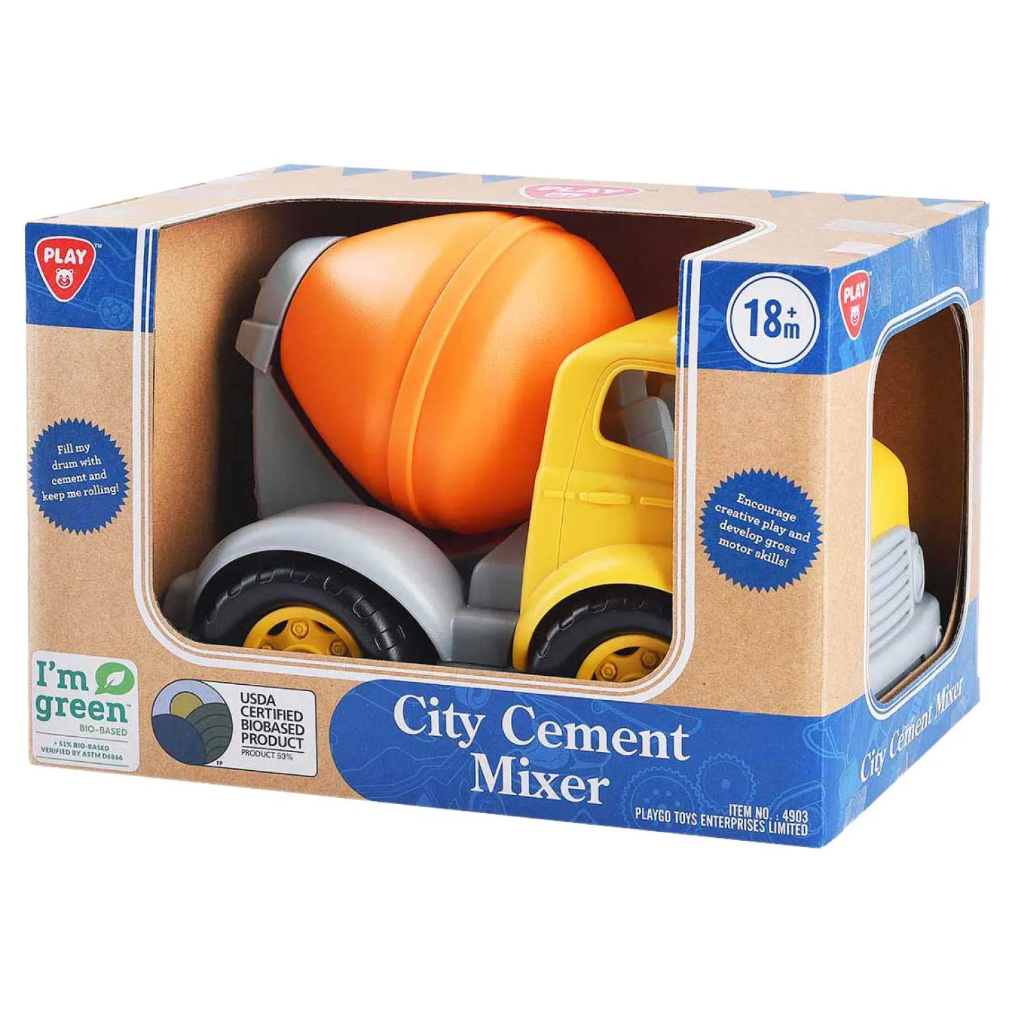 Playgo Biobased Cementwagen