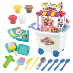 Playgo IJswagen Kleiset - 4 Kleipotjes