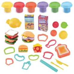 Playgo Lunch en Snoep Kleiset - 6 Kleipotjes