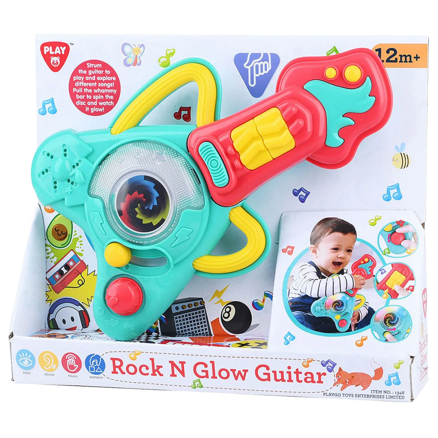 Playgo Rock Gitaar met Licht en Geluid