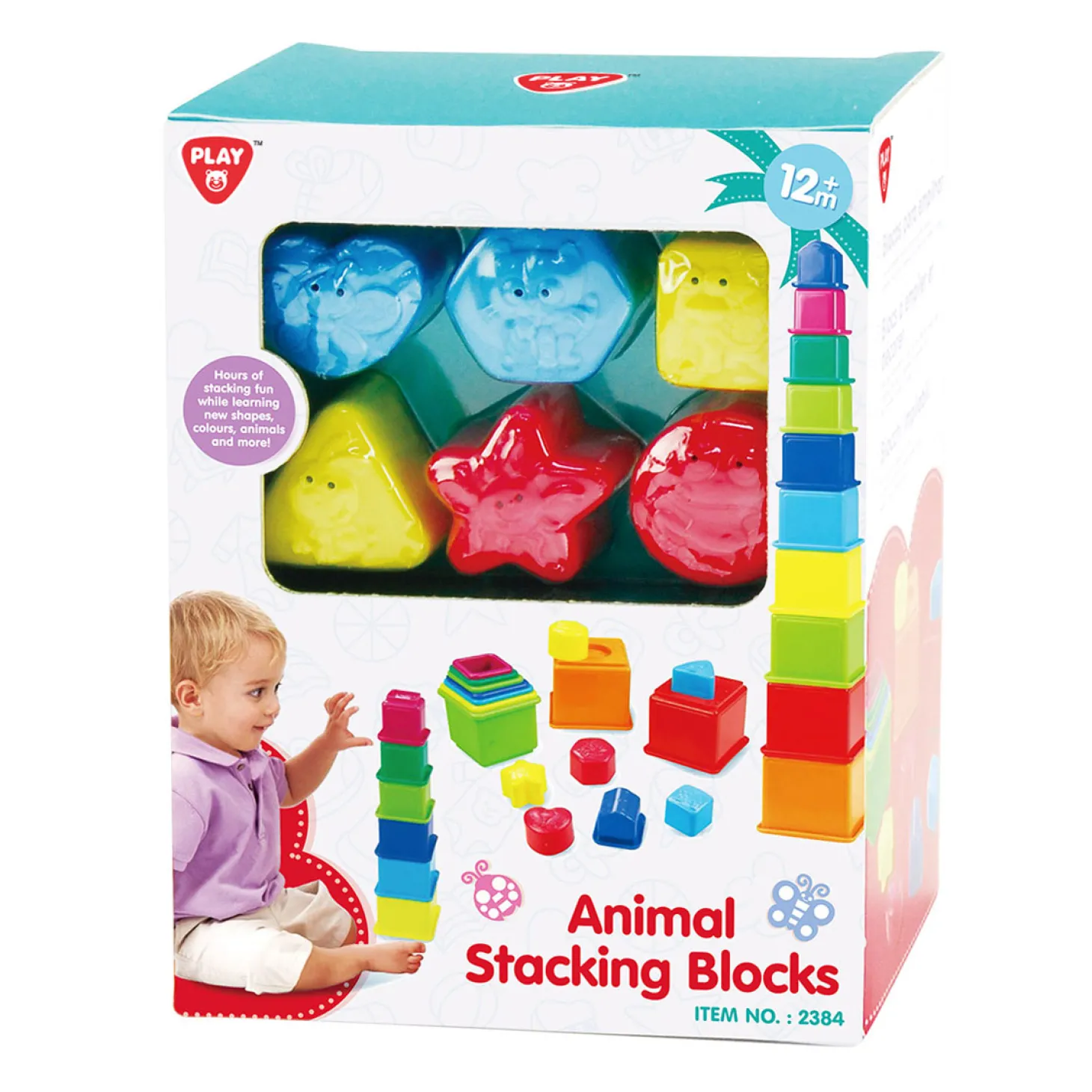 Playgo Sorteer en Leer Stapelblokken