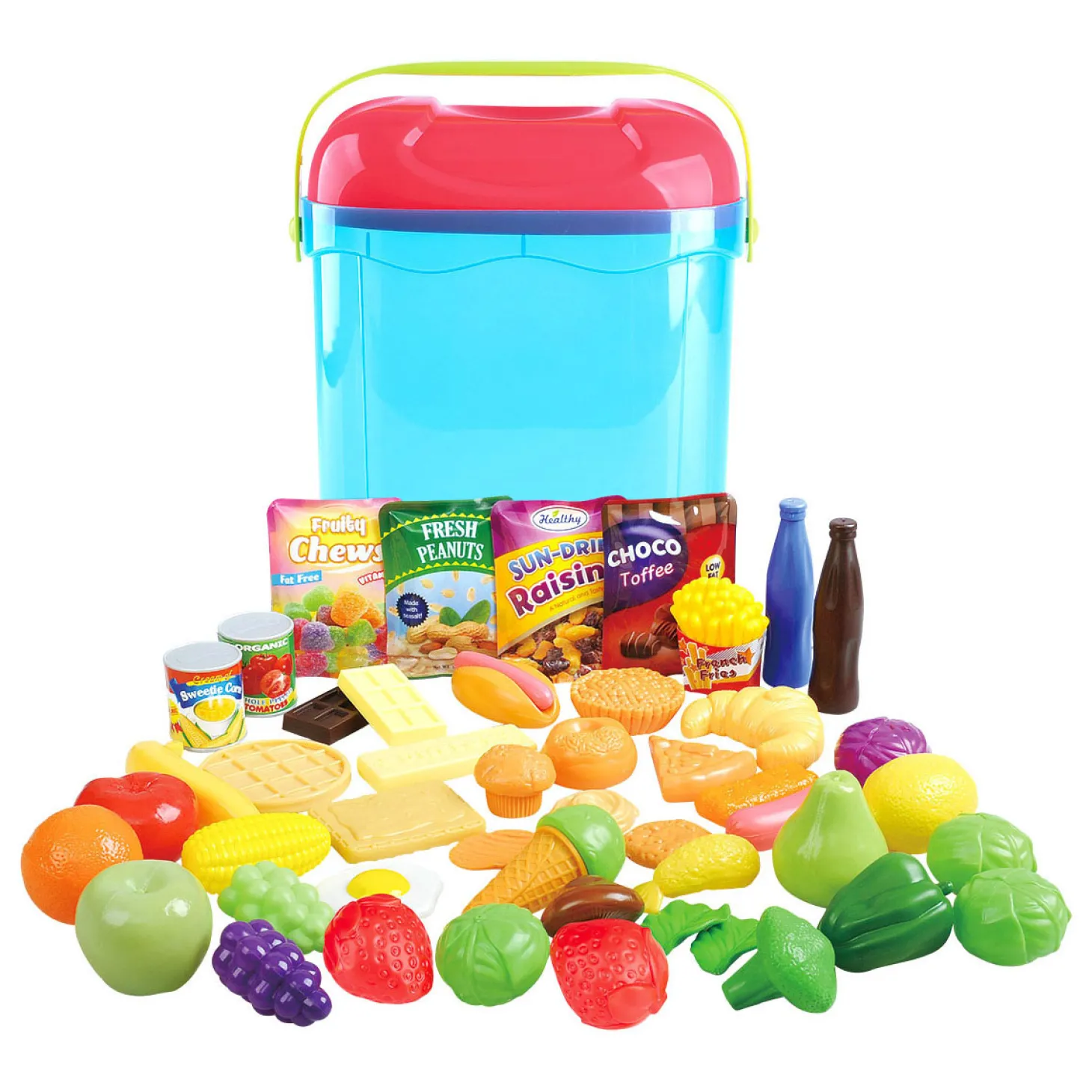 Playgo Speelgoed Eten in Opbergbox - 51dlg.