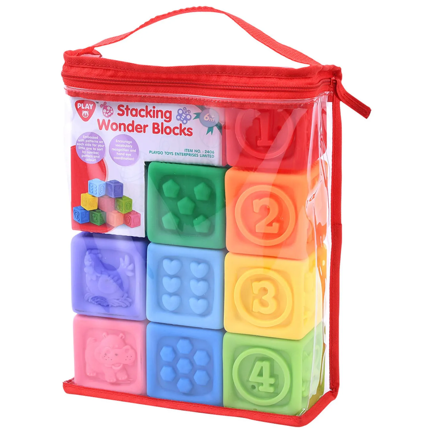 Playgo Stapelbare Voelblokken - 9dlg.