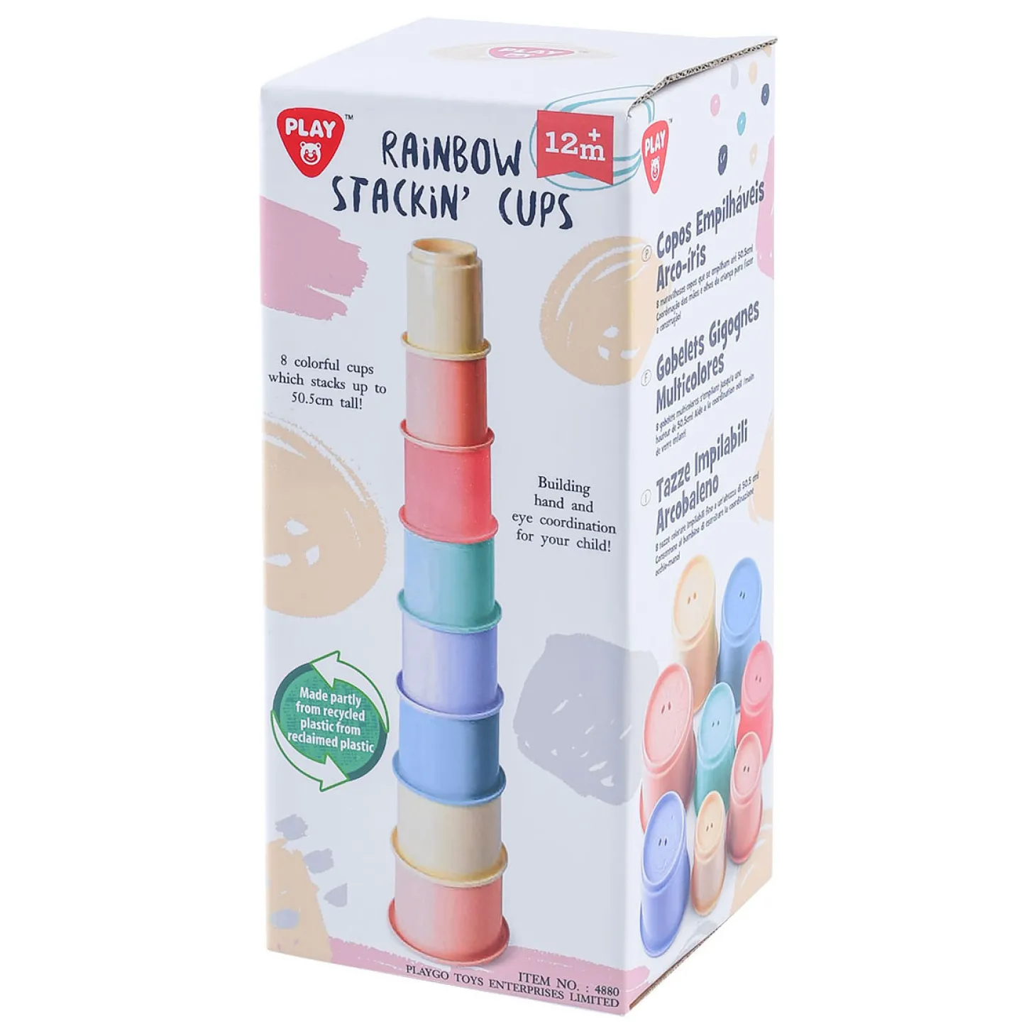 Playgo Stapelblokken Regenboog - 8dlg.