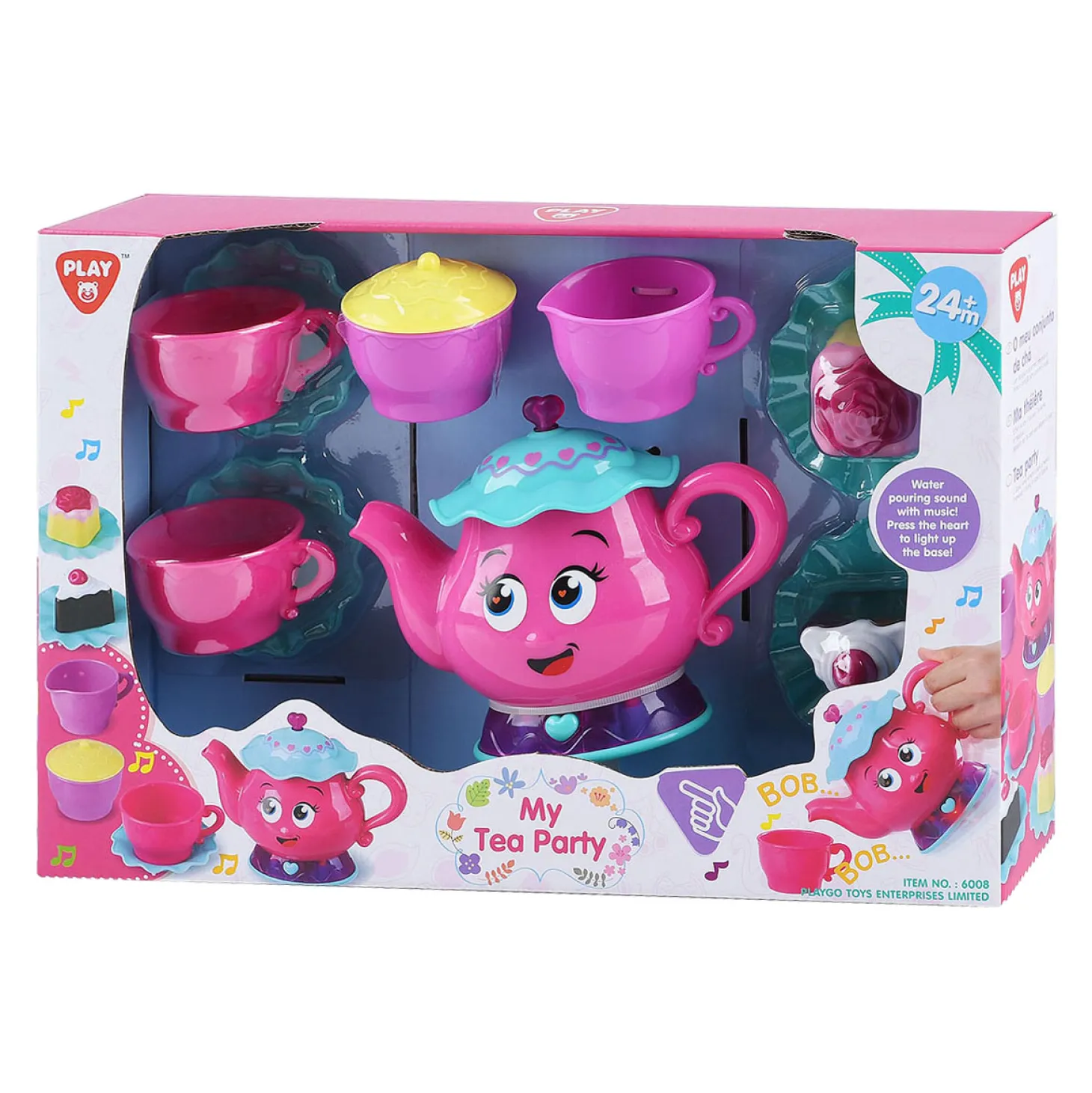 Playgo Theekransje Theeservies met Licht en Geluid - 12dlg.