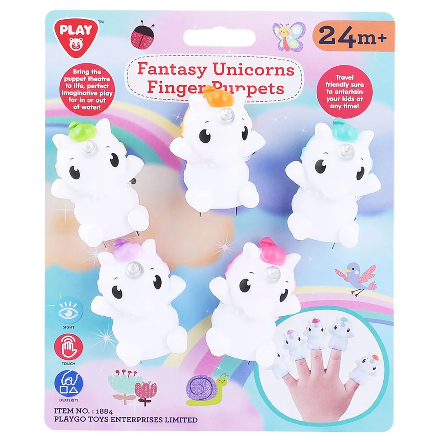 Playgo Vingerpoppetjes Eenhoorn - 5st.