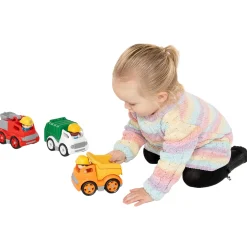 Playgo Werkvoertuigen met Figuren Speelset - 6dlg.