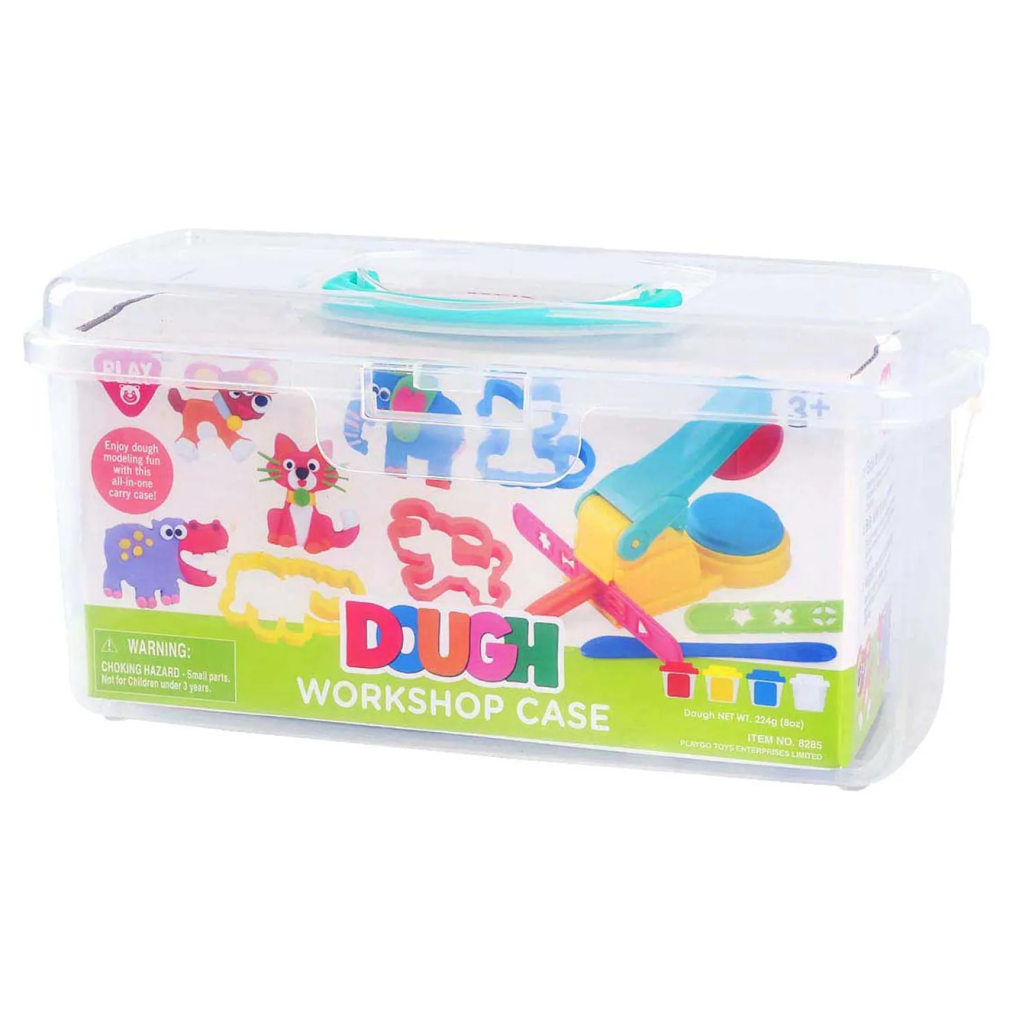 Playgo Workshop Koffer Kleiset - 4 Kleipotjes