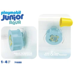 Playmobil Junior Waterwervelrad met Babyhaai - 71688