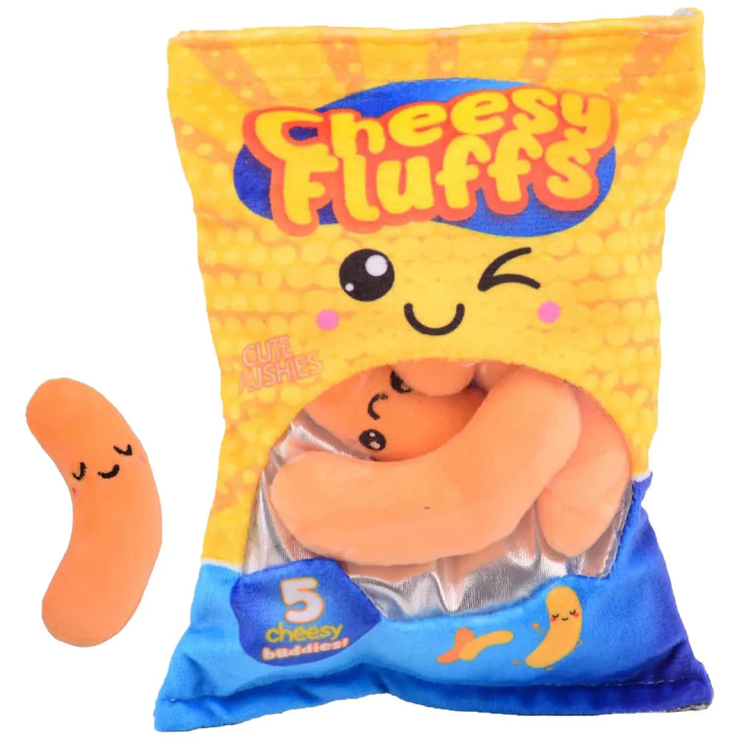 Pluche Snack Zakje - Cheesy Fluffs