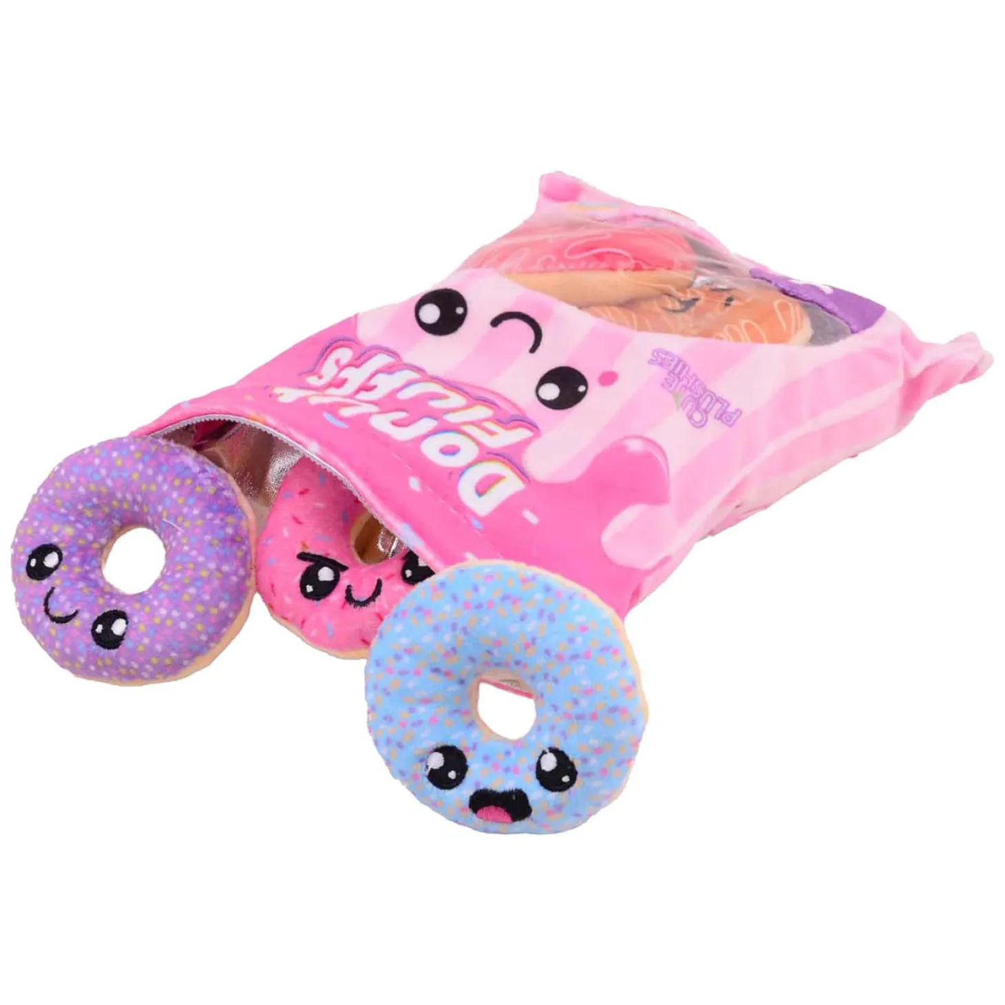 Pluche Snack Zakje - Donut Fluffs