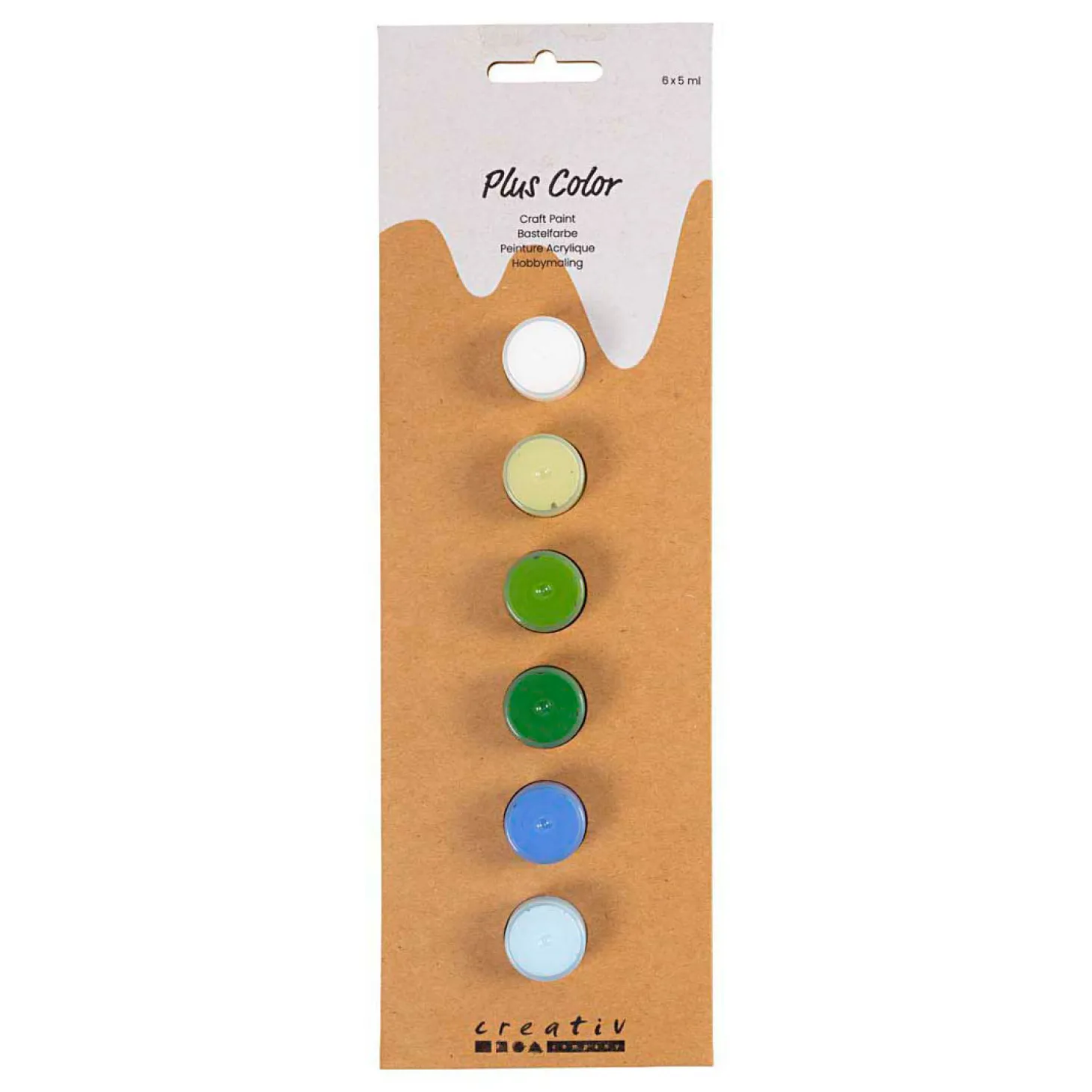 Plus Color Acrylverf Blauw en Groen Harmonie - 6x5ml.
