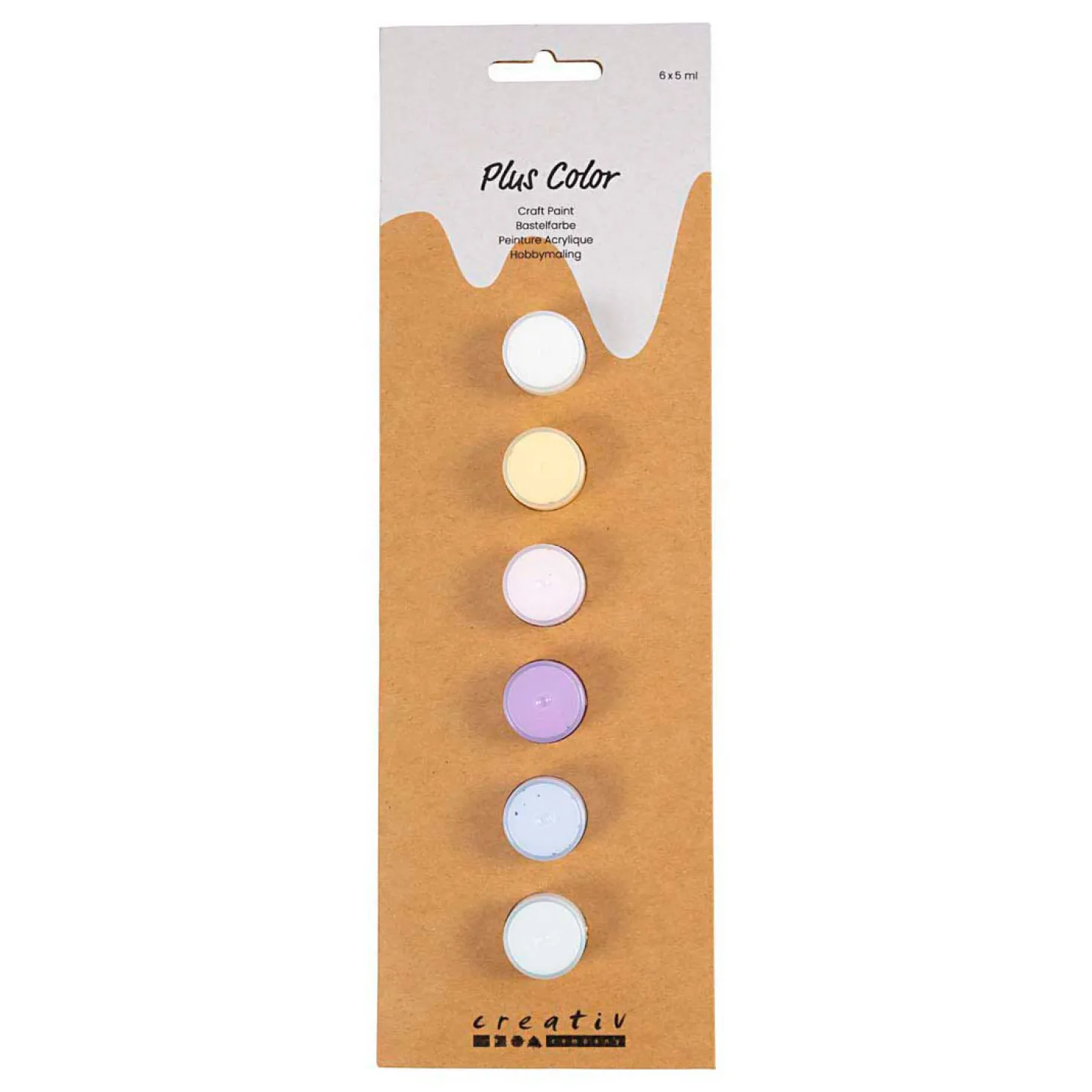 Plus Color Acrylverf Pastelkleuren - 6x5ml.