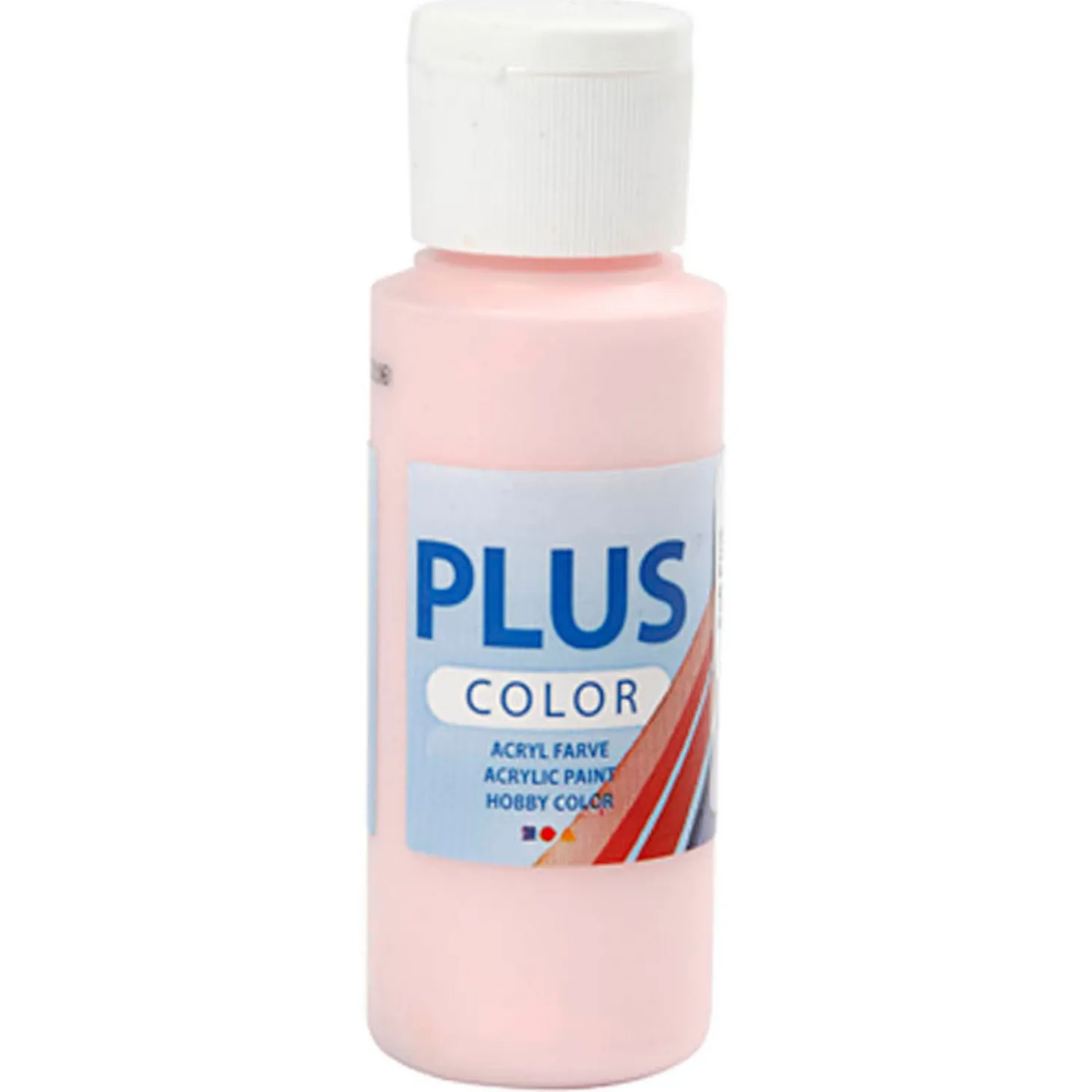 Plus Color Acrylverf, Soft Pink, 60ml