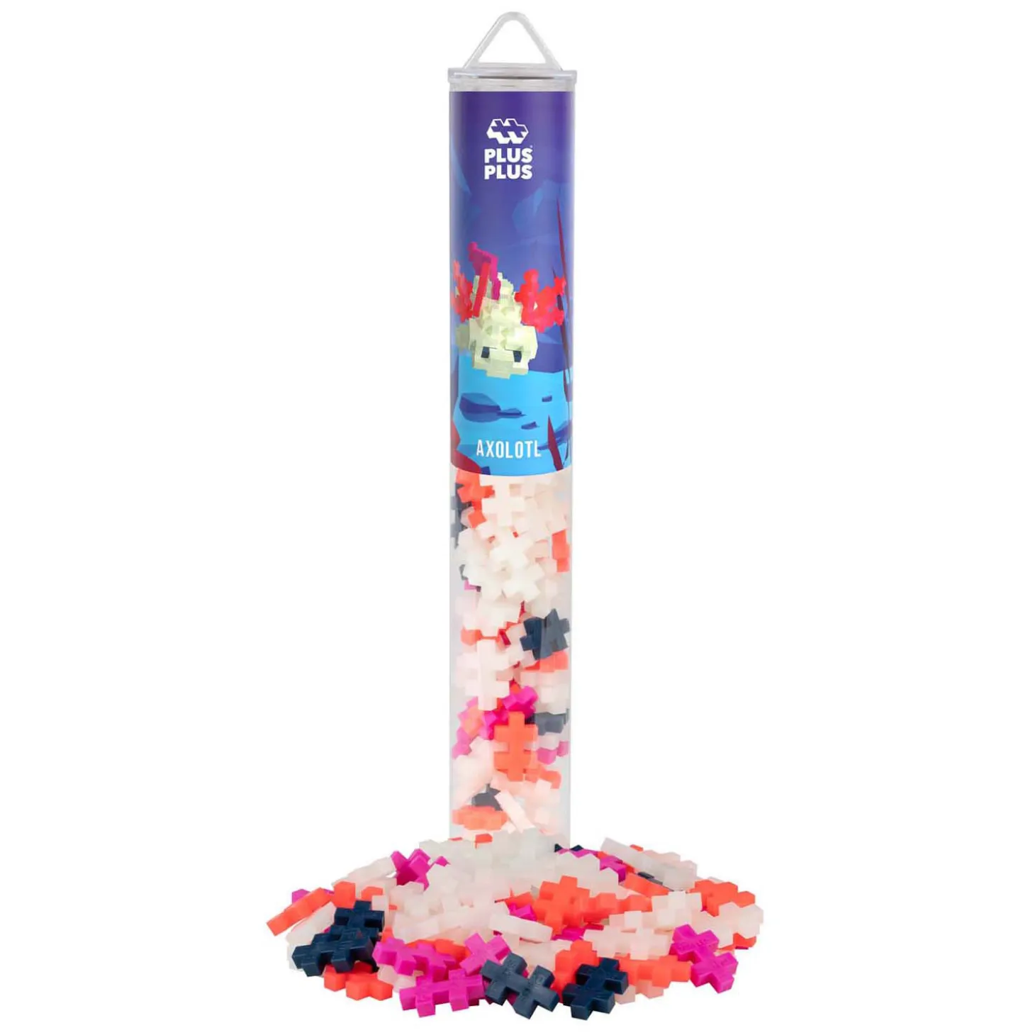 Plus-Plus Axolotl Tube Bouwset, 100st.