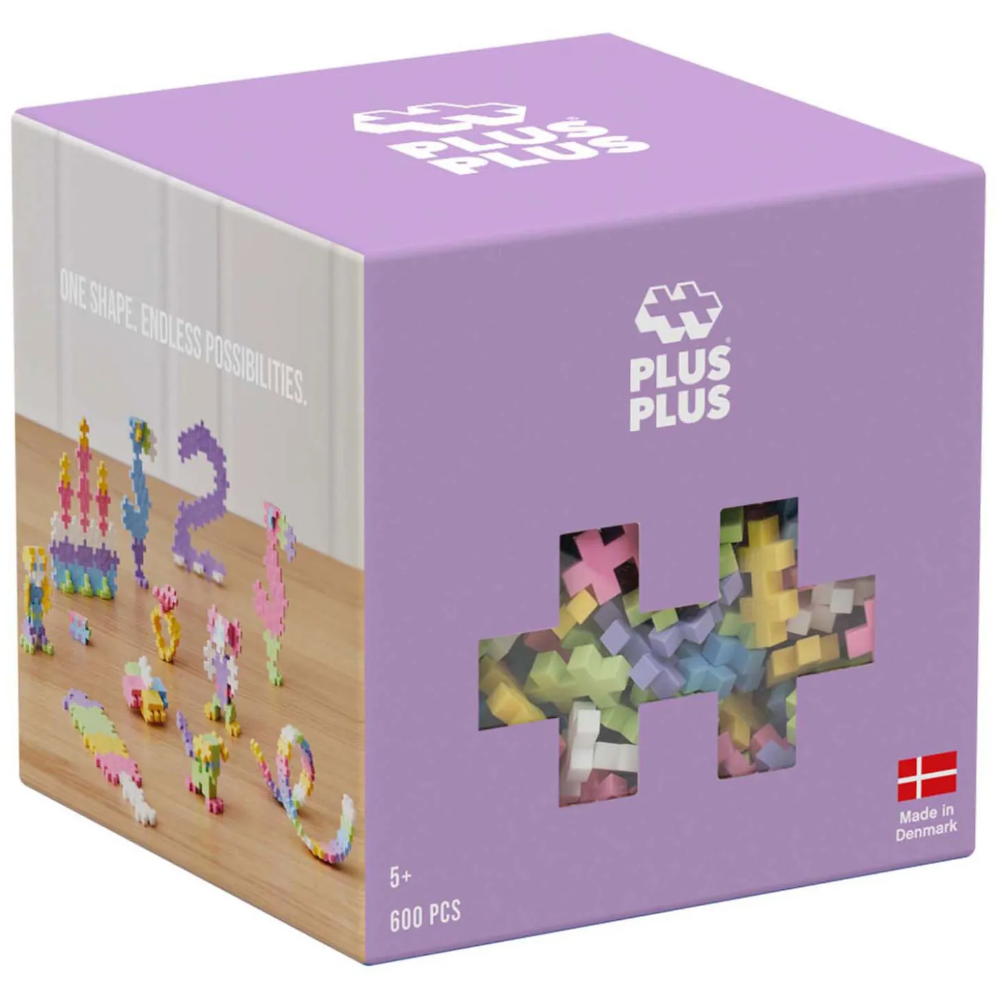 Plus-Plus Pastel Bouwset, 600st.