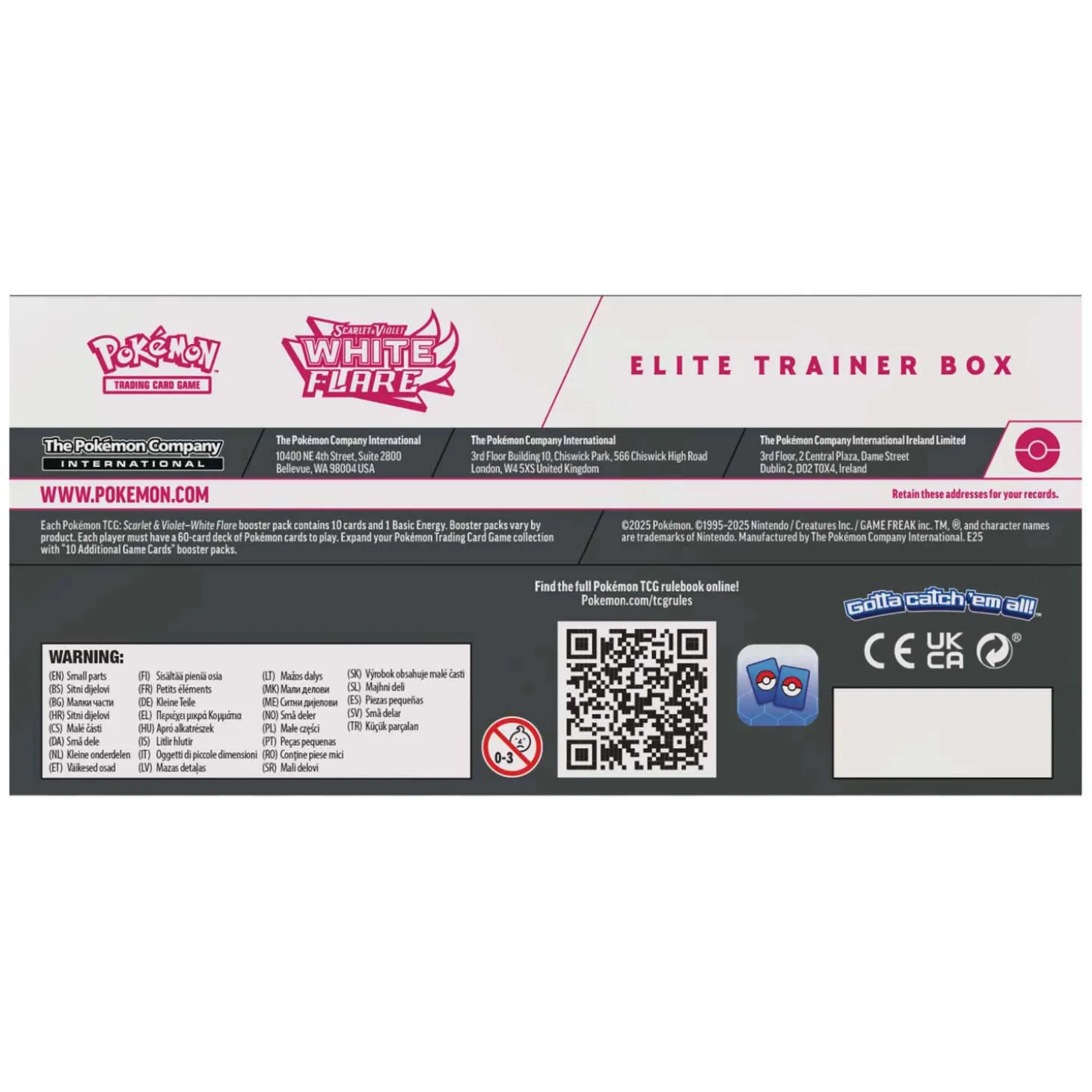 Pokémon SV10,5 White Flare Elite Trainer Box Reshiram