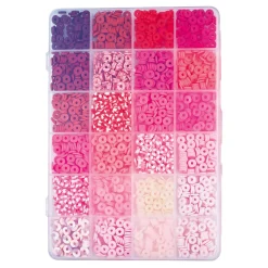 Polymeer Kralen Rood-Roze Tinten