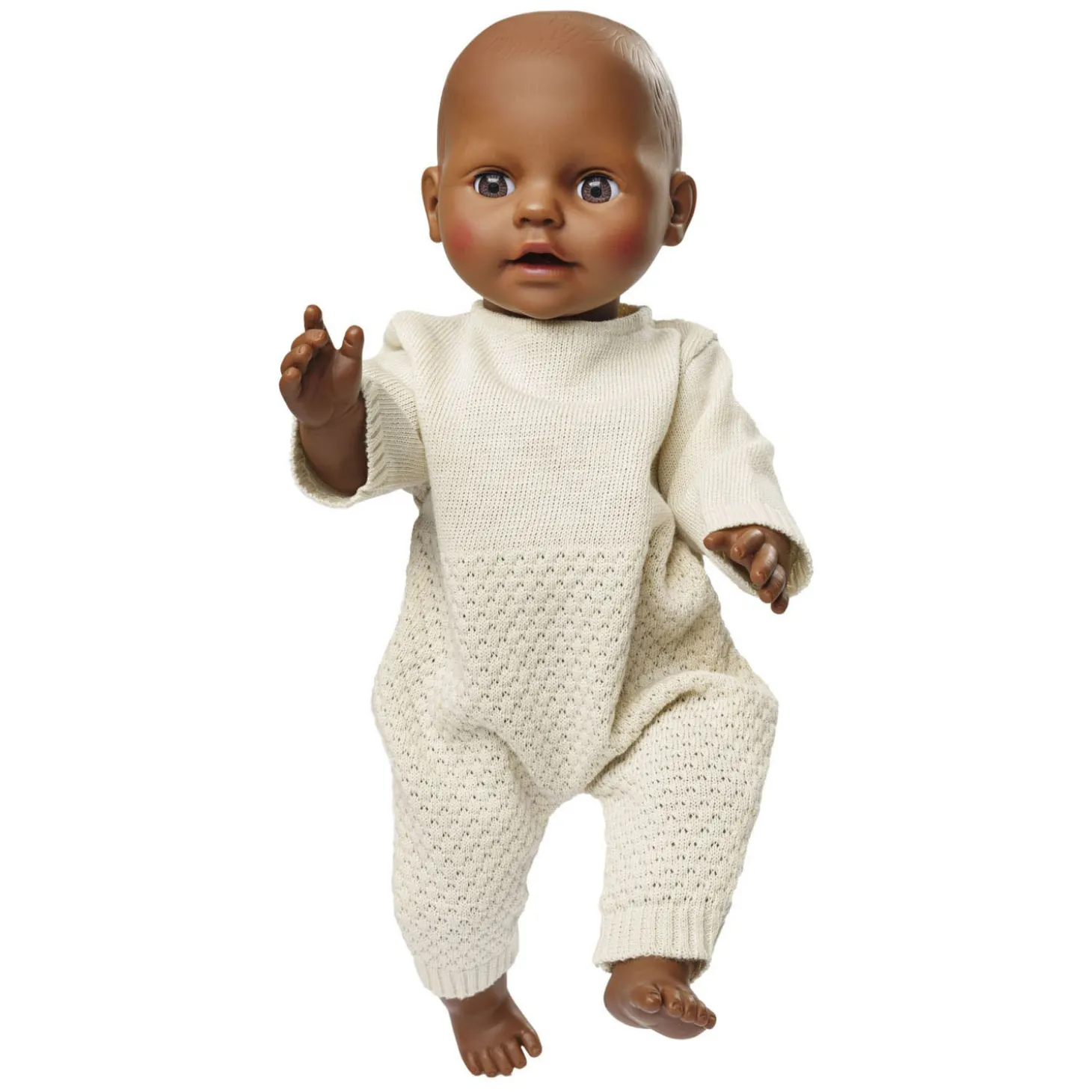 Poppen Brei Overall Ecru, 28-35cm