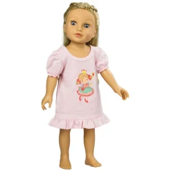 Poppen Nachtjapon Prinses Emily, 35-45 cm